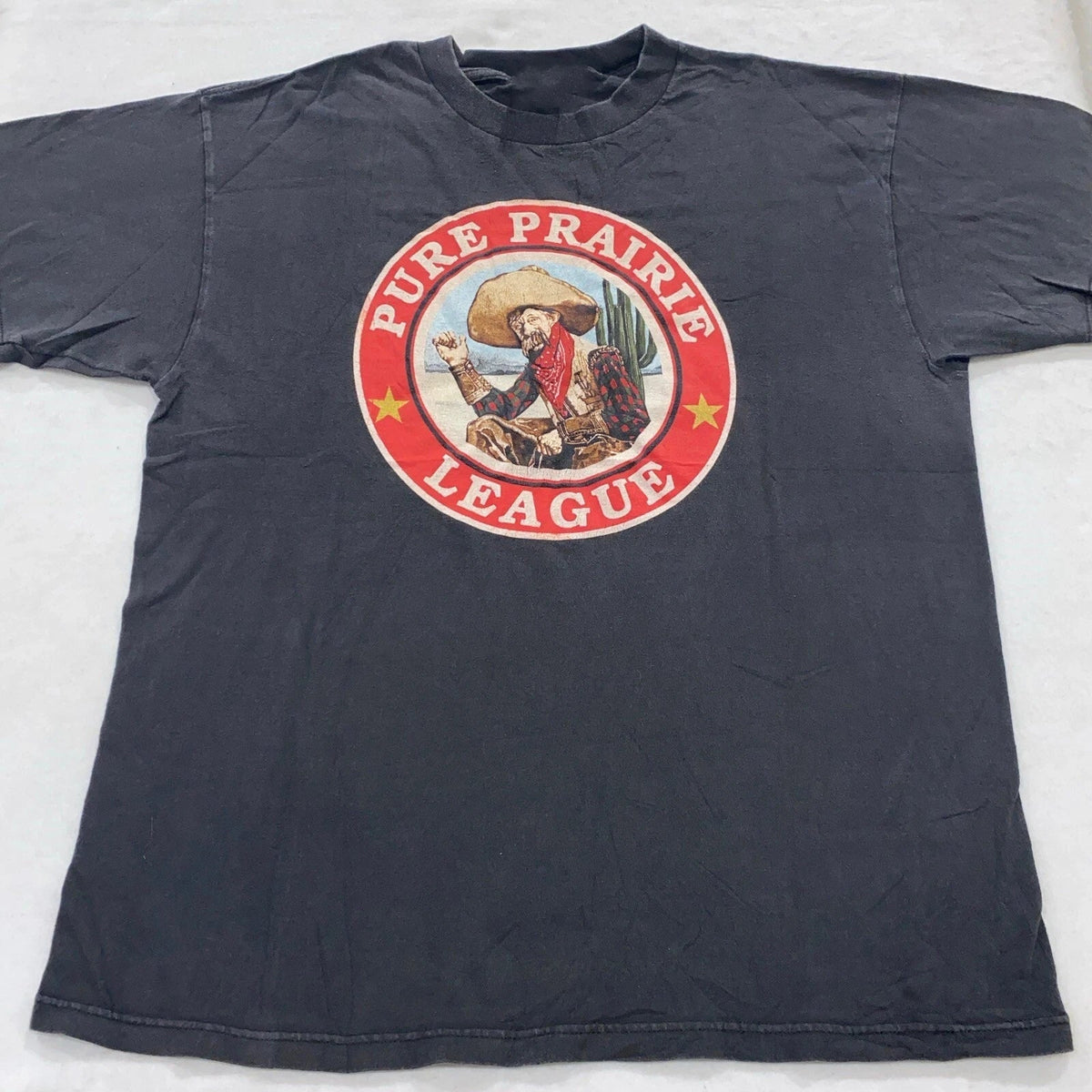 Pure Prairie League Band Basic Logo Black Cotton T SHIRT FULL SIZE S-5XL Unisex