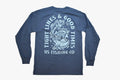 US Fishing Co. Mens Tight Lines, Good Times Long Sleeve Blue Shirt New S-XL Unisex