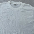Vintage Blank White Fruit of the Loom Shirt Mens Small Crewneck Tee Basic Plain Unisex