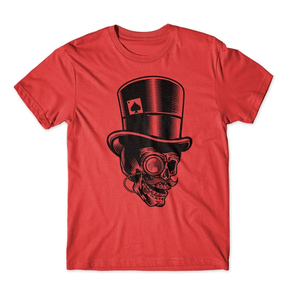 Classic Gentleman Skull 100% Cotton Premium Tee New Unisex