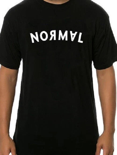 Normal Backwards letters Funny T shirt Tee not normal Unisex