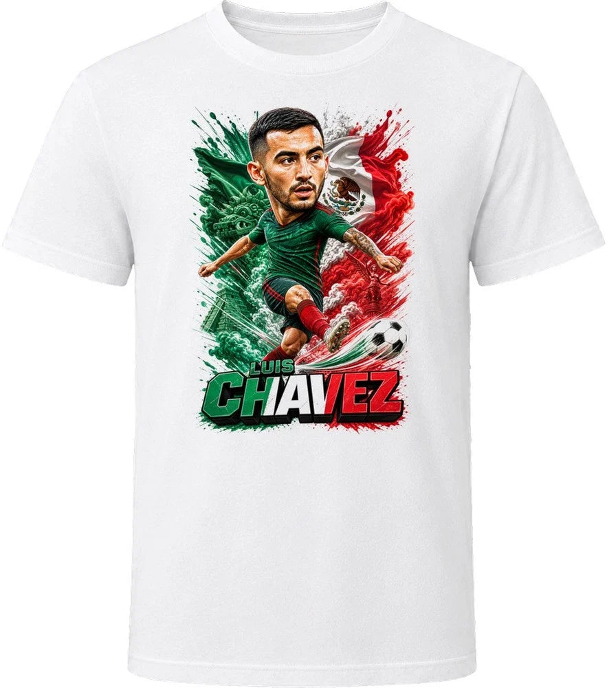 Luis Chavez Mexico Soccer Caricature 2026 World Cup T Shirt Unisex