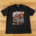 San Francisco Skeleton Black Graphic Design T Shirt Large Dry-fit Material 49ers Unisex