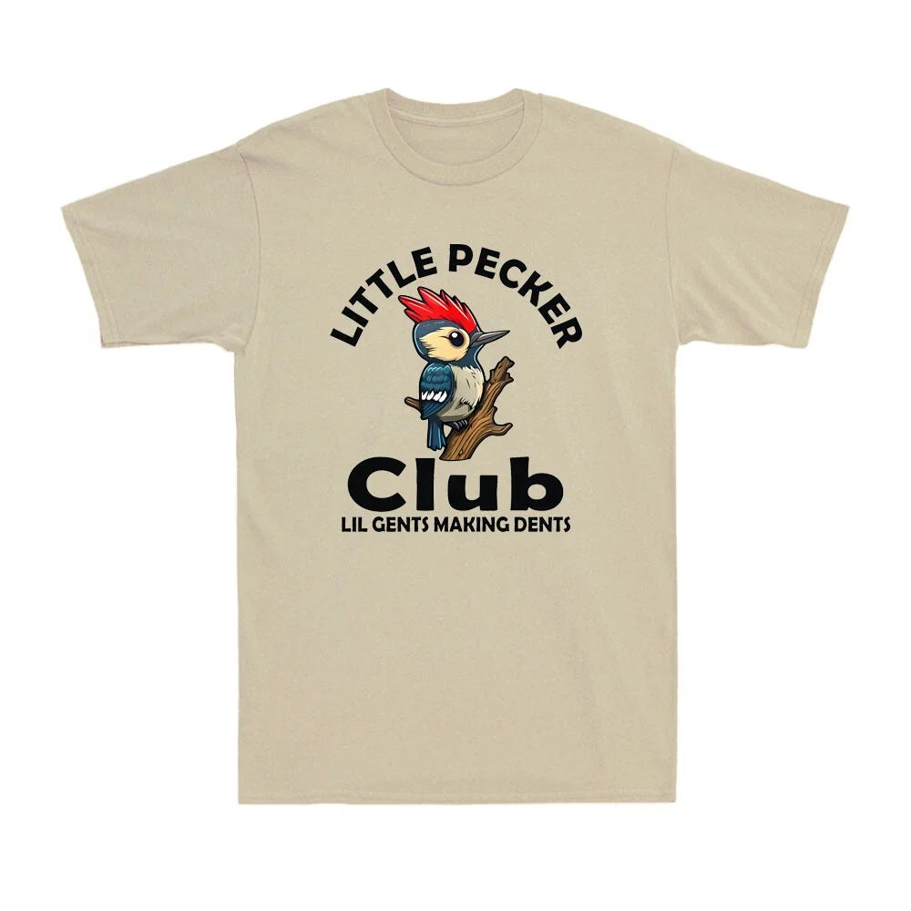Little Pecker Club Lil Gents Making Dents Humor Birds Quote Retro Men's Unisex