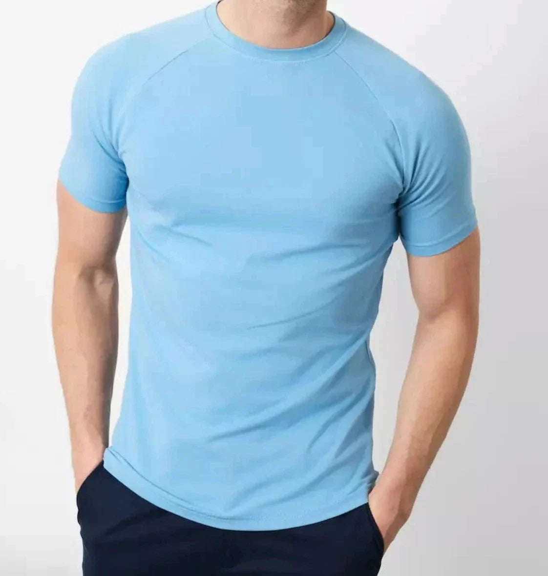 New Tailored Athlete Muscle Fit , Soft Blue, Medium Unisex