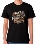 Fat And Furious Funny Car Racing Fast Movie Parody Graphic Tee Unisex