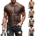 Funny Muscle Printed Humor Shirt 95% Polyester Fabric Casual Wear Unisex