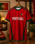 Personalized Portugal Soccer Jersey, Custom Name Football Shirt, Portugal Fan Gi Unisex