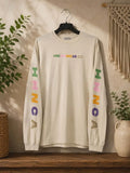 Herencia Collection XL Long Sleeve Shirt Si Dios Quiere Cream Graphic Tee... Unisex