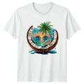 Tropical Coconut Vacation Travel Graphic Mens Womens Unisex