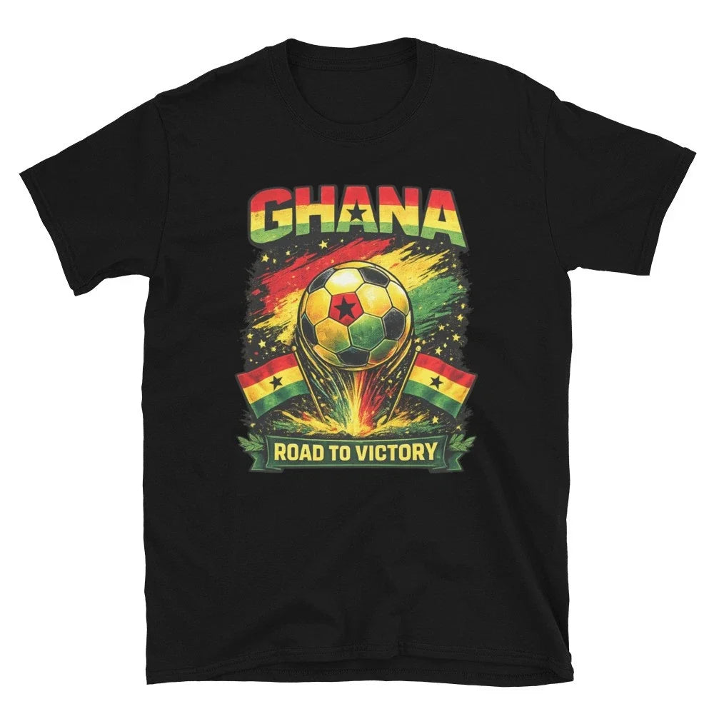 Ghana Road to Victory World Cup Fan | Ghana Soccer Supporter Tee Unisex Unisex
