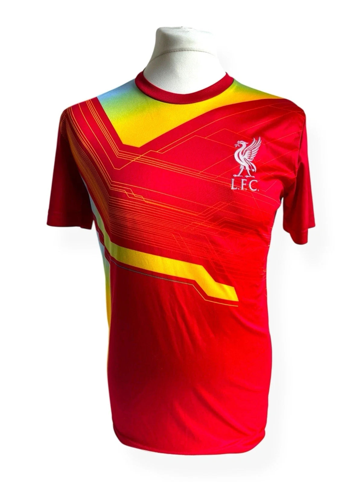 Official Liverpool FC Men's Medium Jersey | Vibrant Red & Yellow Fan | Unisex