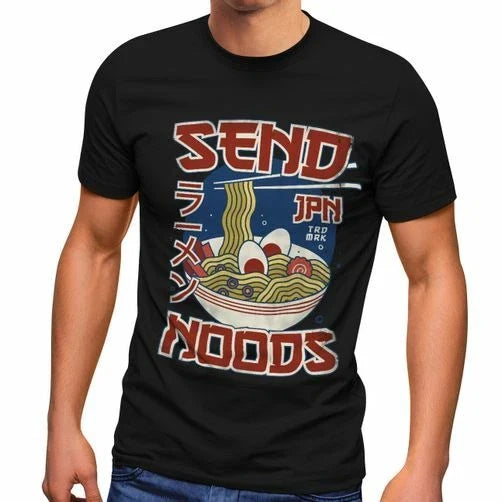 Ramen Noodles Japanese Script Parody Sent Noods Fashion Mens Unisex
