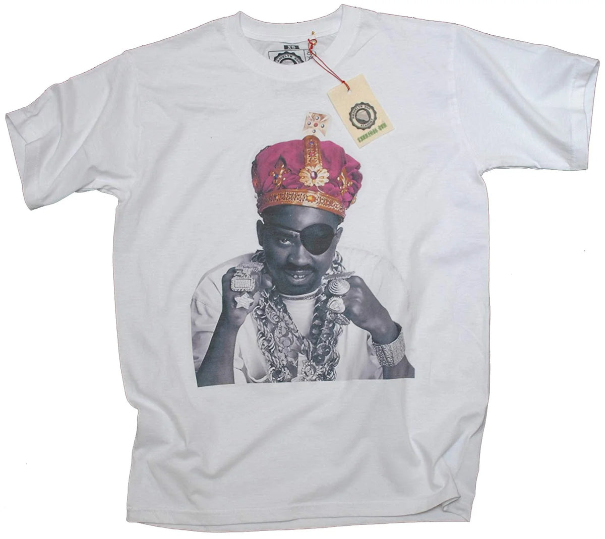 Brooklyn Zoo Slick Rick The Ruler Crown Vintage Retro Hip Hop White Unisex