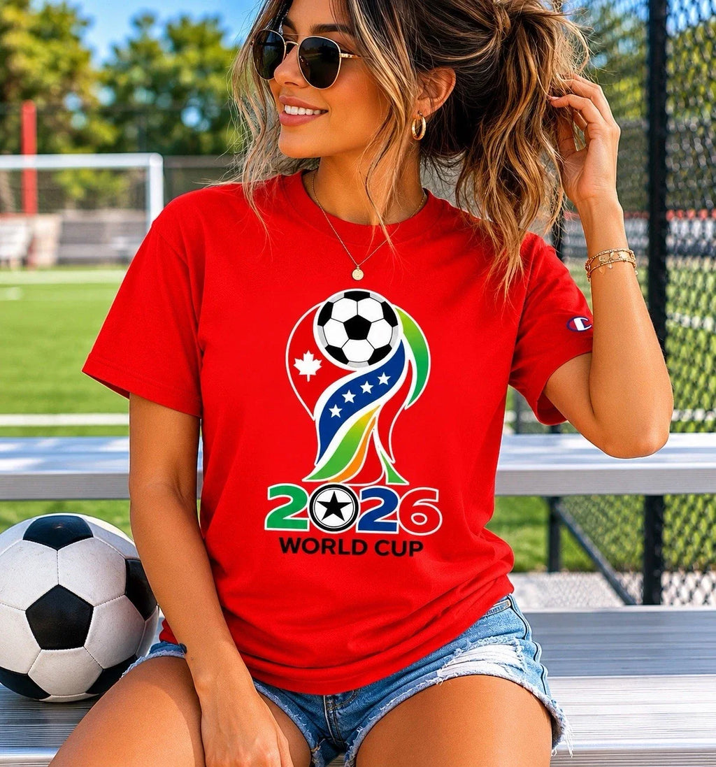 FIFA 2026 World Cup Custom Soccer Graphic Tee USA Football Fan Tee S-4XL Unisex