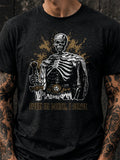 Dark Fantasy Skeleton Warrior Shirt, Gothic Streetwear Tee Unisex