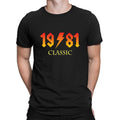 45th Birthday Gift T Shirt Classic Rock 1981 Mens Tee Top Unisex