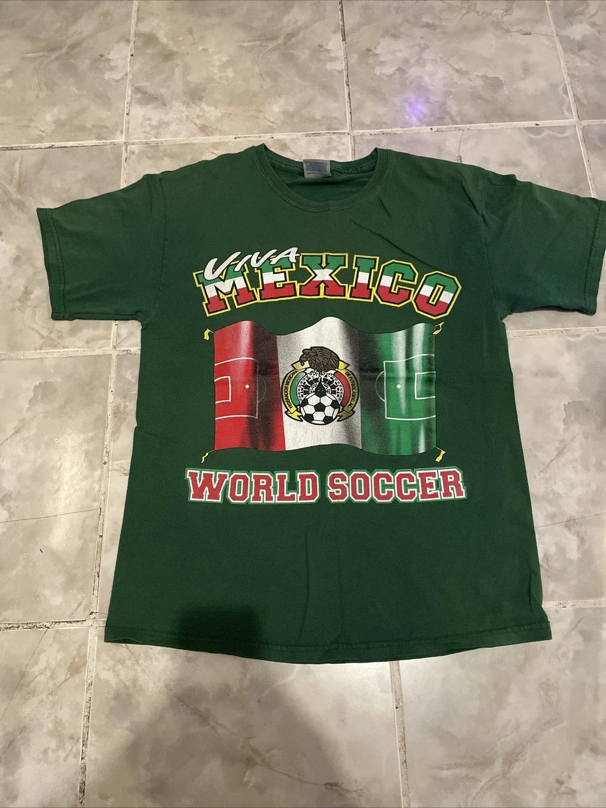 Vintage Y2K Viva Mexico World Soccer Football SZ M Unisex