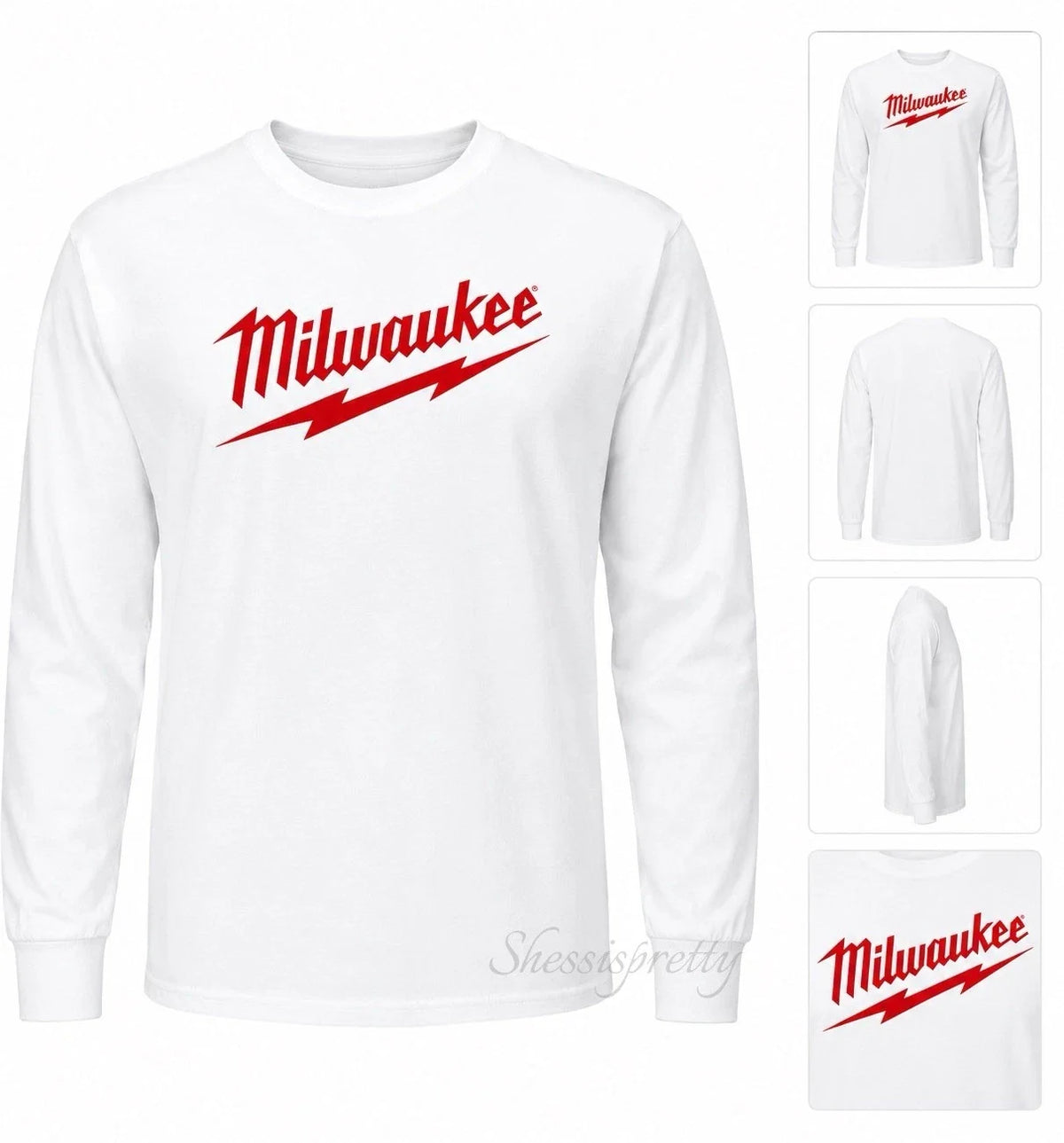 Milwaukee Tool Long-Sleeved Cotton , High-Quality Milwaukee Clothing. Unisex