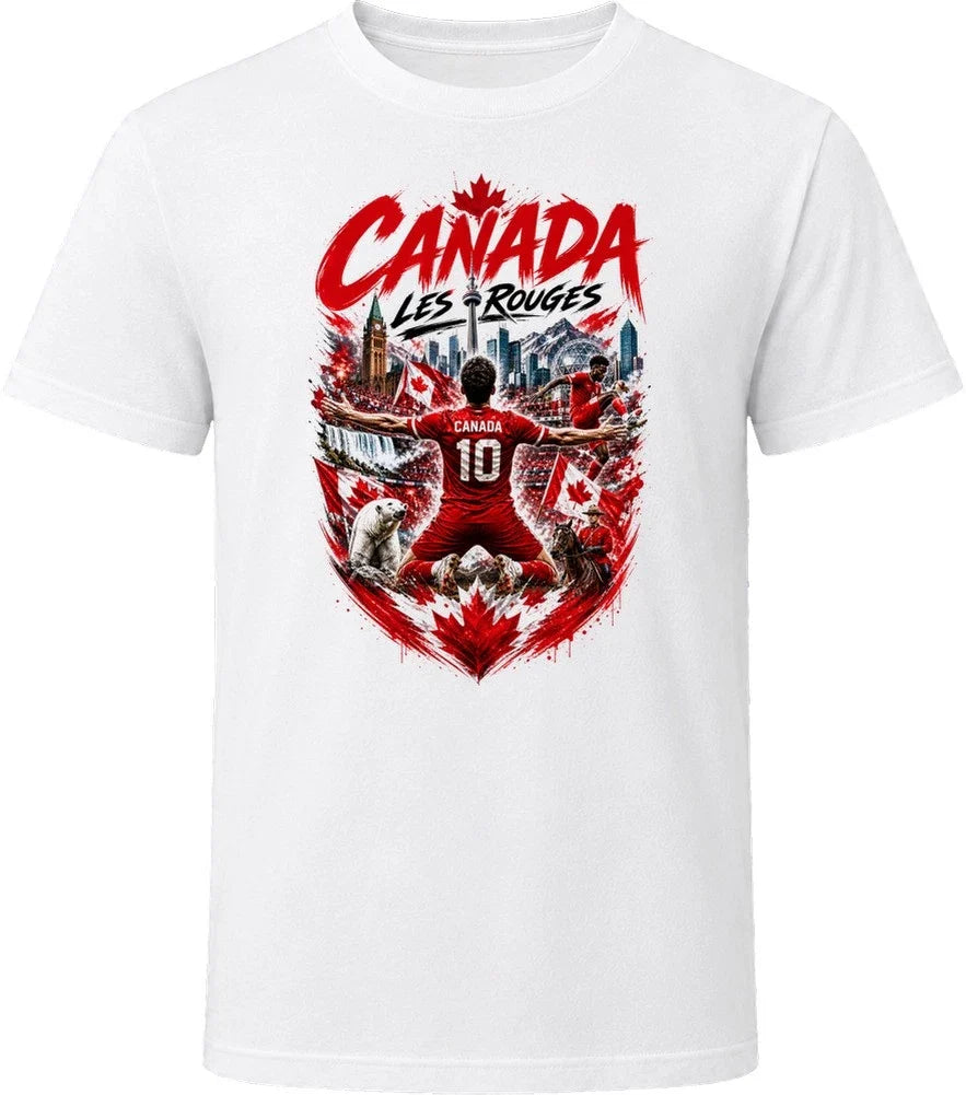 Canada Les Rouges Soccer Football 2026 National Pride T Shirt Unisex