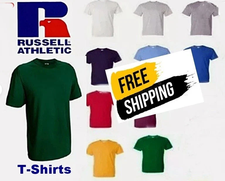 Russell Athletic 64030MK Adult Men's NuBlend New Tee 9.95 FREE SHIPPING Unisex