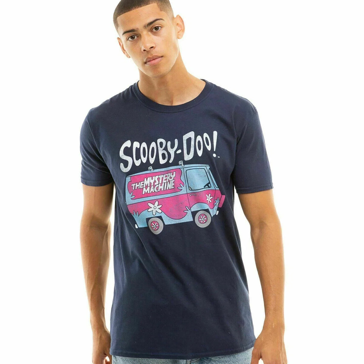 Official Scooby Doo Mens Mystery Machine Navy S - XXL Unisex