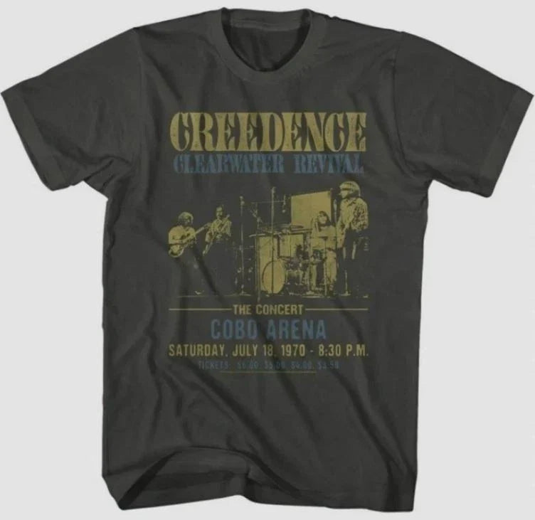 Creedence Clearwater Revival Vintage Concert Tee S-2345XL Unisex