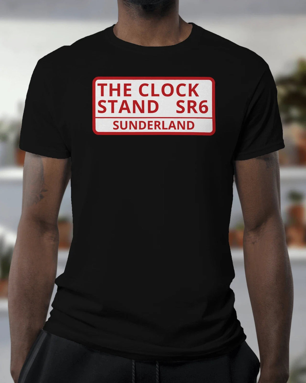 The Clock Stand SR6 T Shirt | Roker Park Sunderland Black Cat Tyne Wear Wearside Unisex