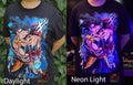 Bardock-Kakarot 's (Son G.) Father Colorful Neon glow 100% Cotton Unisex