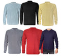 Mens Long Sleeve Henley slim s Grandad Collar shirt Tee Casual Top (2208) Unisex