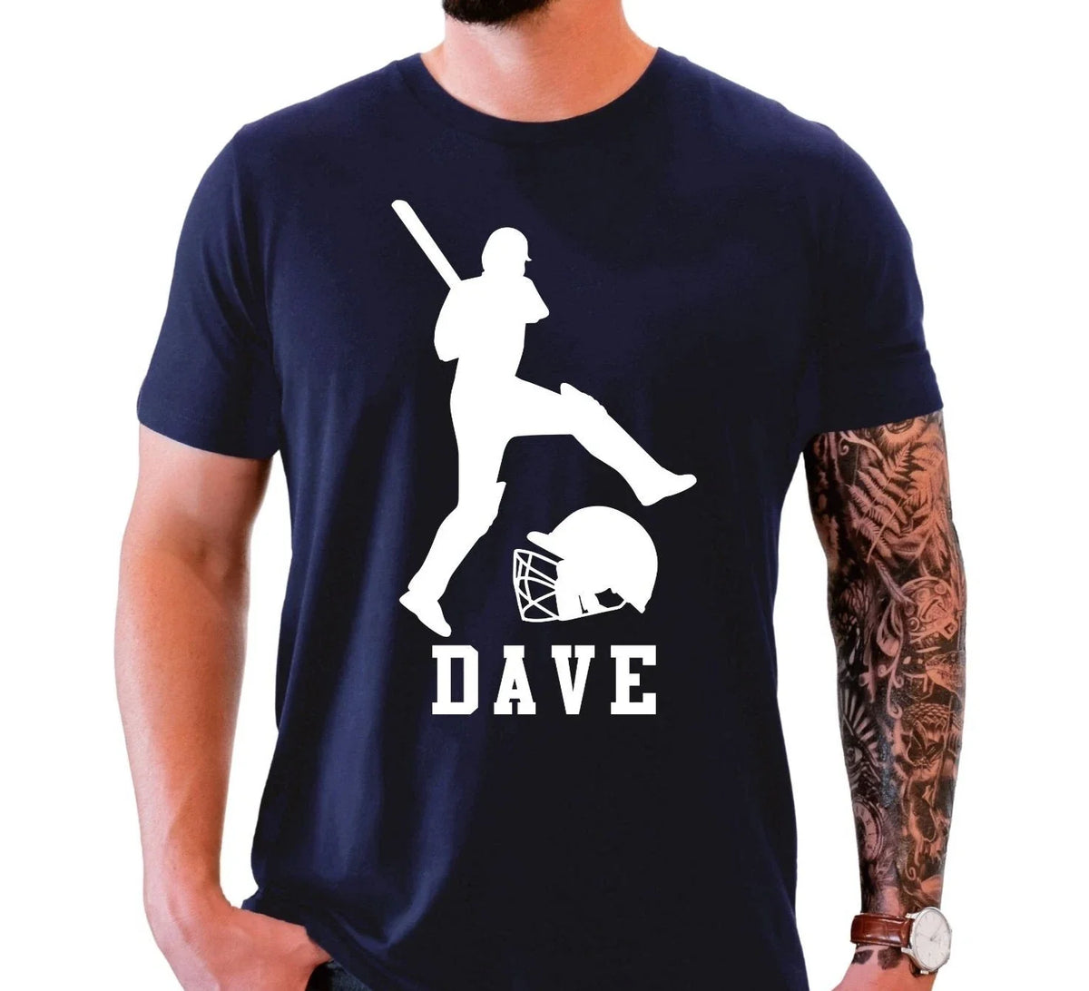 Personalised Cricket Shirt Custom Name Batsman Sports Gift Birthday Tee Xmas Top Unisex