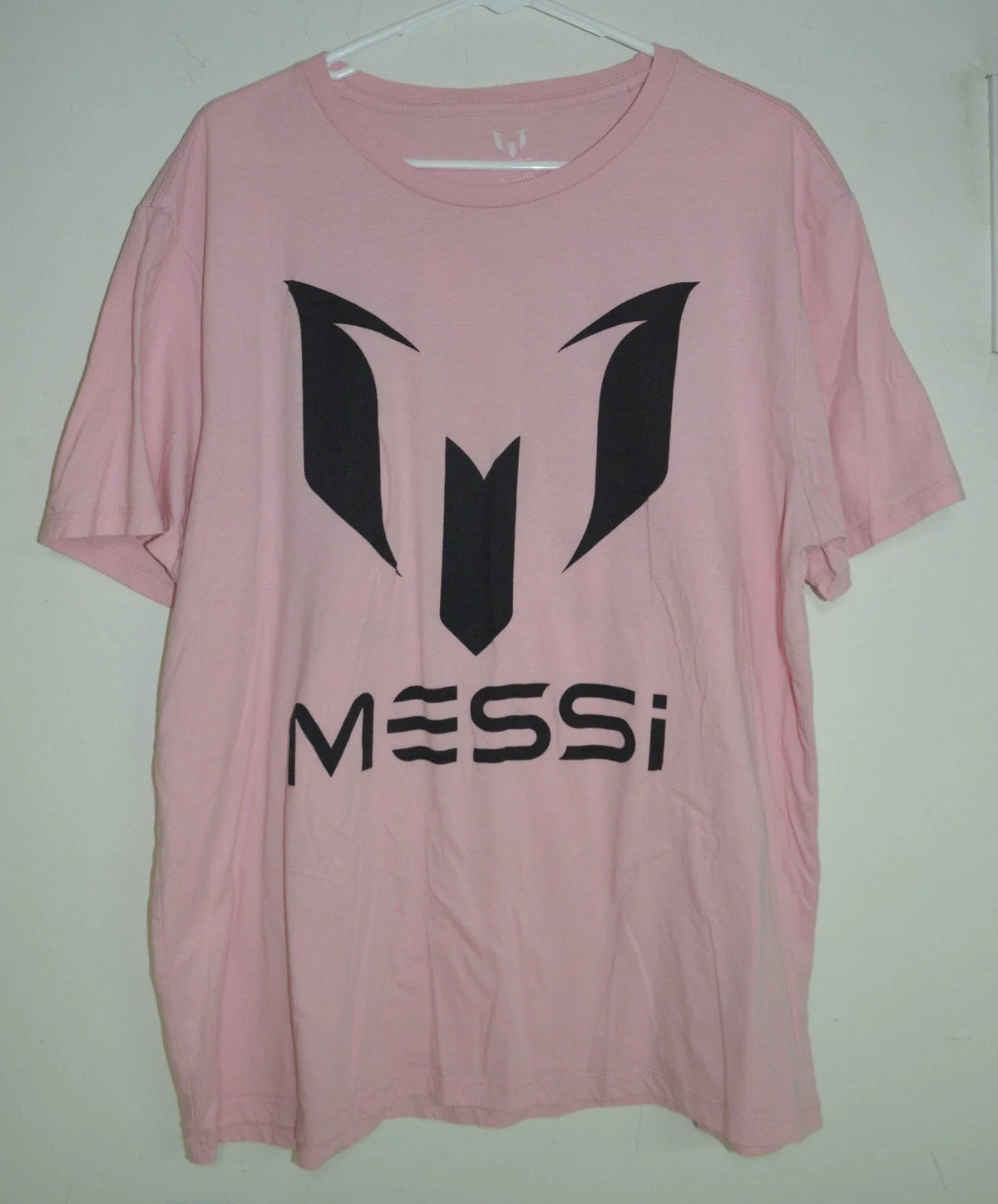 Messi #10 Pink Men’s XL Soccer Fan Tee Unisex