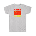 Gift : China Distressed Flag Soccer Football Team Chinese Country Unisex