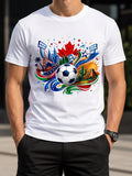 Father’s Day 2026 Soccer Fan Shirt North America Tournament Graphic Unisex Tee Unisex