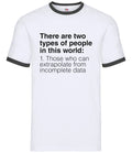 Two Types Of People - Mens Ringer - Code Coding Programmer Developer Joke Unisex