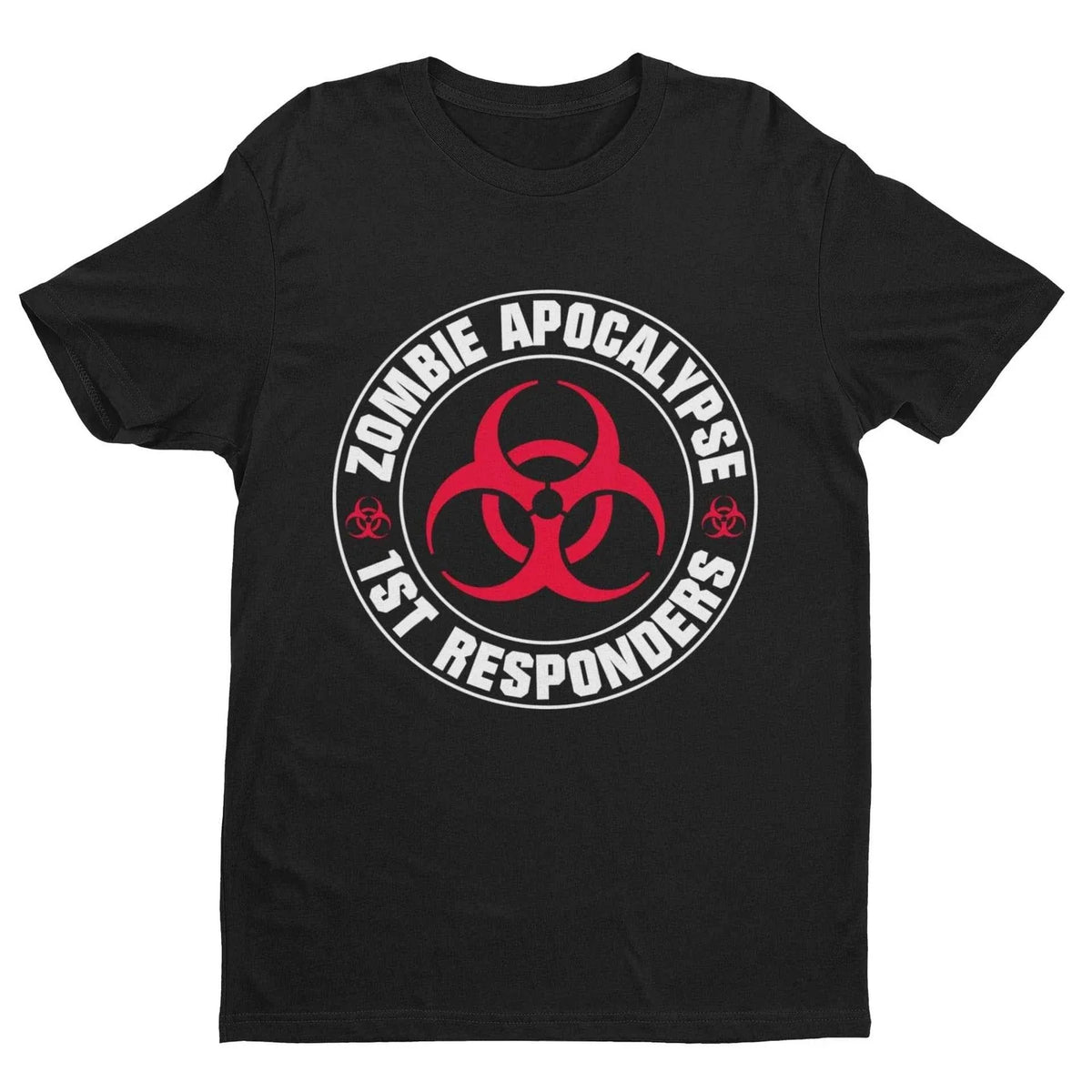 ZOMBIE APOCALYPSE FIRST RESPONDERS Funny T Shirt Gaming Gamers Horror Gift Idea Unisex