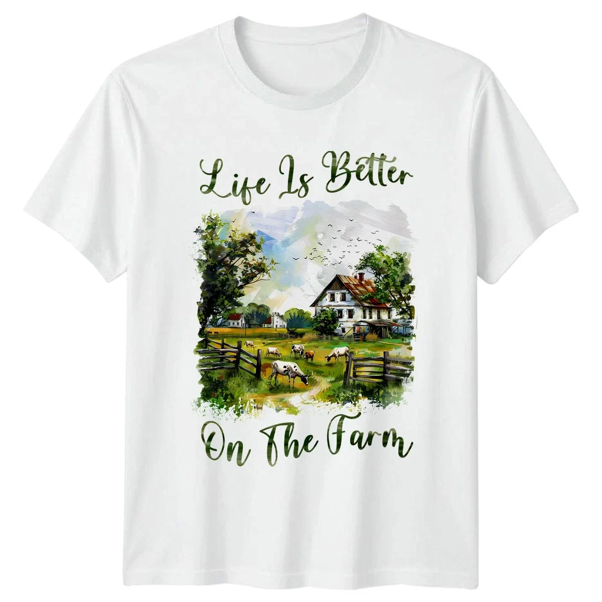 Life Is Better On The Farm Farming Rural Living Birthday Gift Unisex