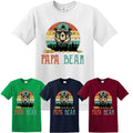 PAPA BEAR FUNNY Bear Fathers day Joke Retro Xmas Gift tshirt Top Tee Unisex