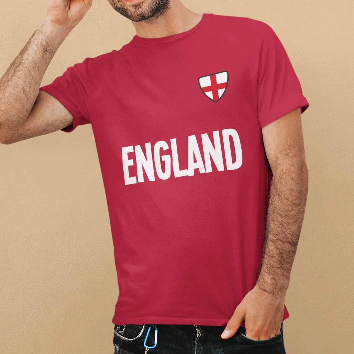 Adult or Kids ENGLAND Country Name & Badge Football World Cup 2026 Unisex