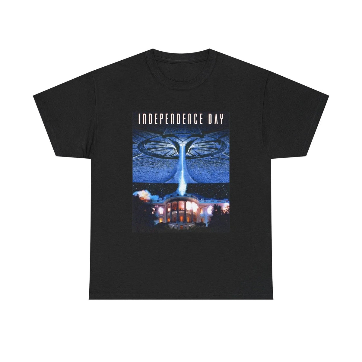 Independence Day T shirt Retro Movie Poster Aliens Will Smith 90s Unisex Unisex