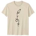Simple Minimalist Flower Line Art Botanical Floral Birthday Gift Unisex