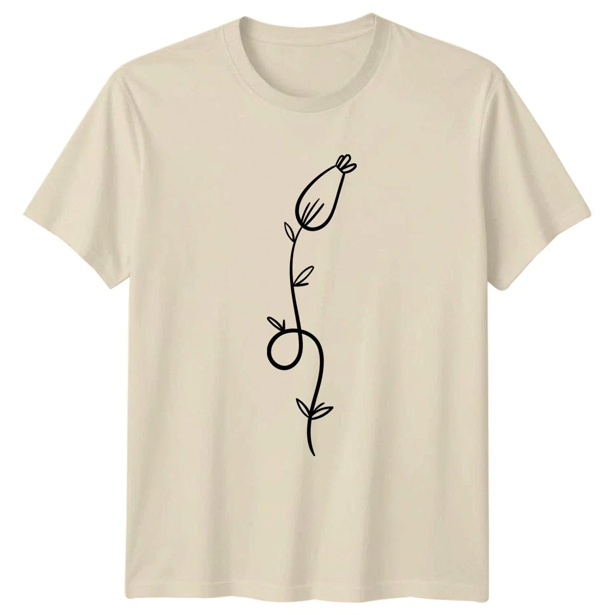 Simple Minimalist Flower Line Art Botanical Floral Birthday Gift Unisex