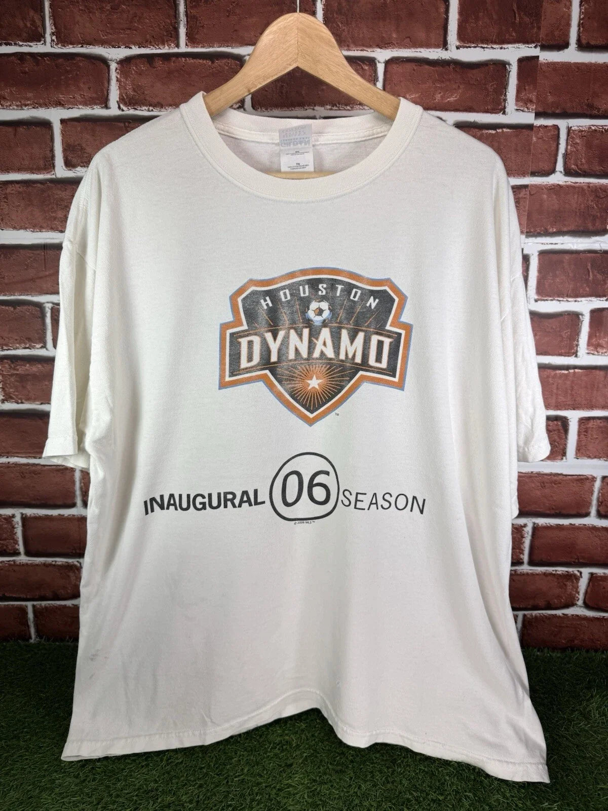 Vintage Y2K Houston Dynamo FC MLS Inaugural 2006 Season Promo XL Boxy Unisex