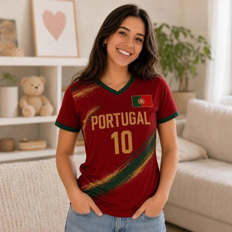 Personalized Portugal Matching Football Shirts, Custom Soccer Jersey Shirt, Moth Unisex