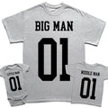 Personalised Big Man Fathers Day Son Daughter Kids Baby Matching s #FD Unisex