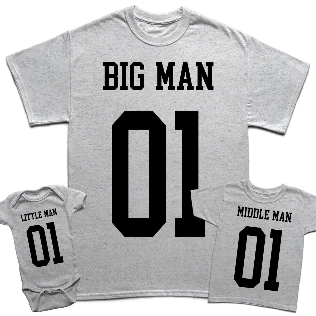 Personalised Big Man Fathers Day Son Daughter Kids Baby Matching s #FD Unisex