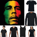 MARLEY , Mens Reggae Face Jamaica Weed Spliff Trojan Records TEE TOP Unisex