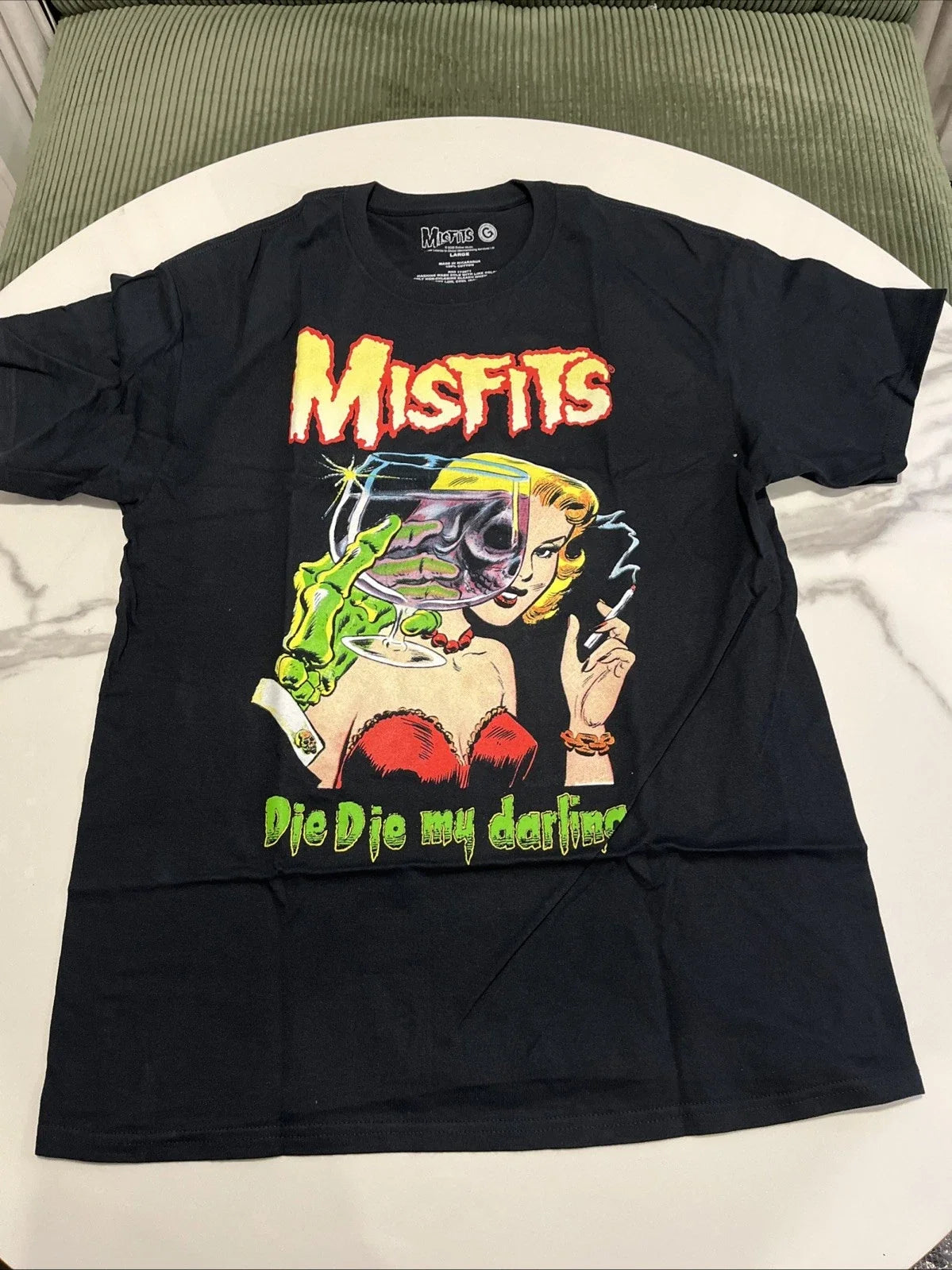 Misfits Die Die My Darling Color Soft Men's Medium Large Official Punk Unisex