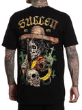 Sullen Men's Tumba Short Sleeve Premium Tattoo Style Cowboy Skull Tee Unisex