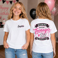Personalised Official Teenager Girls Birthday T Shirt Unisex